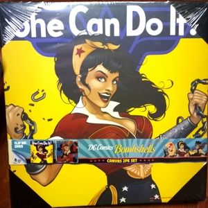 DC COMICS BOMBSHELLS: 2 CANVAS PRINTS